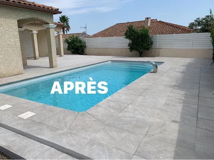 piscine après