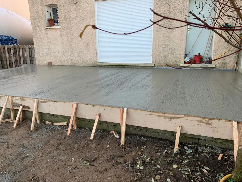 terrasse bétonnée